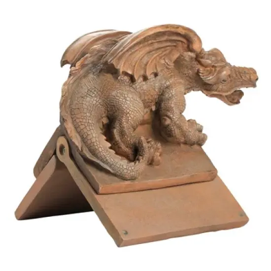 Design Toscano Apex, the Winged Dragon Sculptural Roof Cresting image {4}