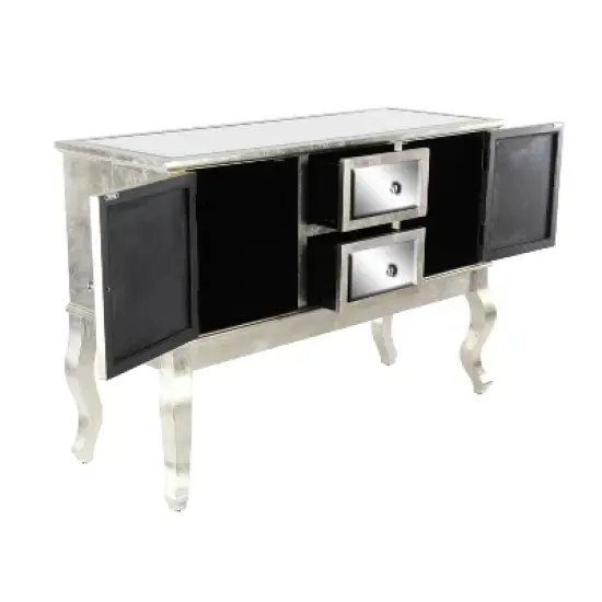 Glam Mirrored Sideboard Silver - Olivia & May image {6}