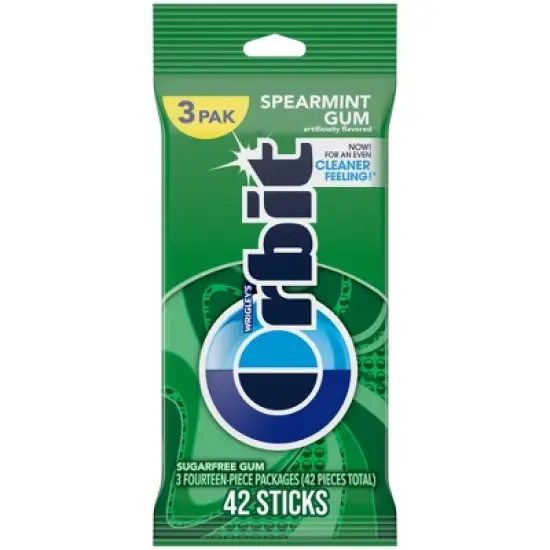 Orbit Spearmint Sugar-Free Gum Multipack - 14ct/3pk image {11}