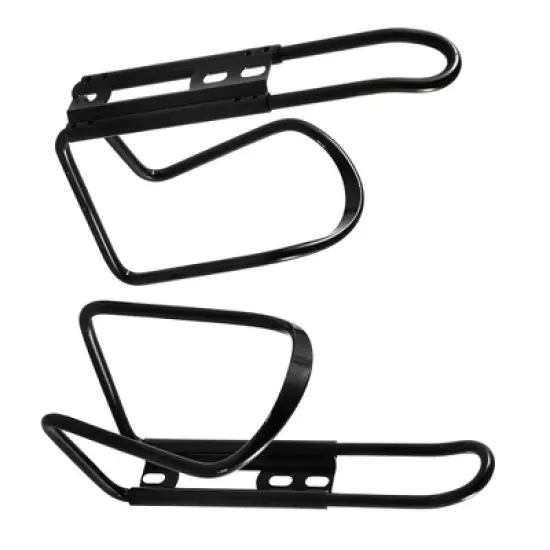 Unique Bargains Alloy Bicycle Bottle Cage Bracket Holder 5.5" x 3.1" x 2.8" Black 2 Pcs image {3}