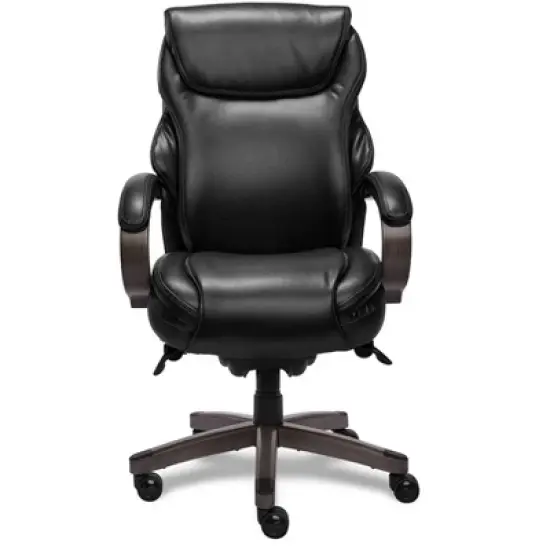 Hyland Bonded Leather & Wood Executive Office Chair - La-Z-Boy image {1}