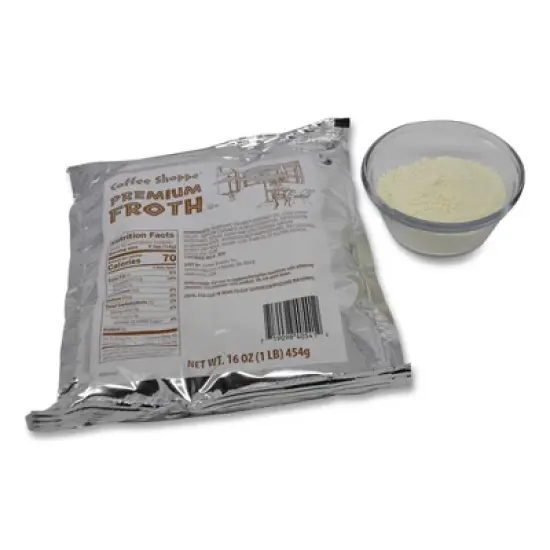 Coffee Shoppe Premium Froth Topping, 1 lb Bag, 12/Carton image {2}