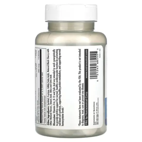 KAL Vitamin B-6 B-12 Folic Acid Supplement, B Vitamins for Healthy Energy, Heart & Red Blood Cell Support, w/Vitamin B12 Methylcobalamin and Folate, image {2}