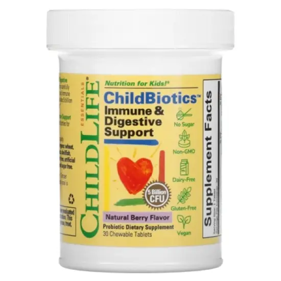 CHILDLIFE ESSENTIALS ChildBiotics Immune & Digestive Support - Kids Probiotic, Contains Live Probiotics, Good for Digestion & Immune Support, image {2}