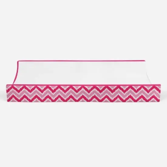 Bacati - MixNMatch Pink White Changing Pad Cover image {4}