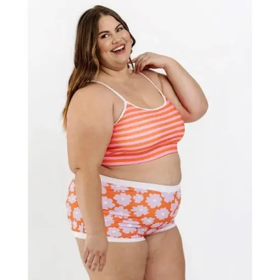 Lime Ricki Women's Sherbet Stripe Bralette image {1}