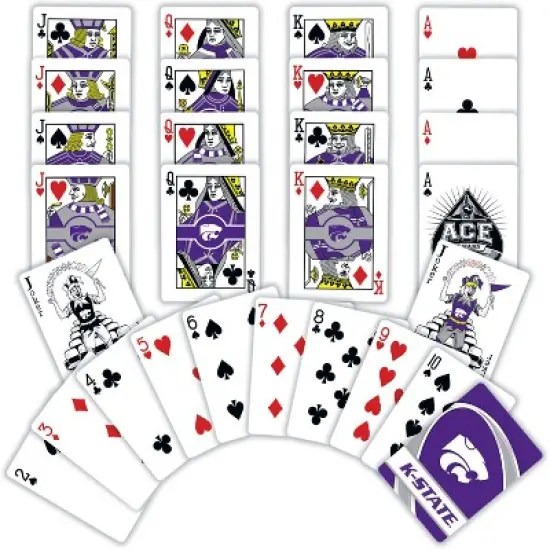 MasterPieces Officially Licensed NCAA Kansas State Wildcats Playing Cards - 54 Card Deck for Adults image {2}