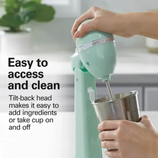 Hamilton Beach Drinkmaster Drink Mixer 732: Specialty Appliance, 2 Speeds, 28oz Capacity, Dishwasher-Safe Parts, White image {3}