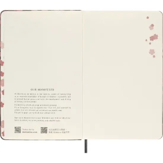 Moleskine 176 Sheet Ruled Notebook 5.12"x8.25" Sakura image {2}