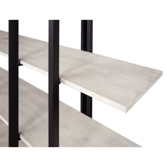 79" Mynders Etagere Vertical Bookshelf White Rub - Treasure Trove Accents image {3}