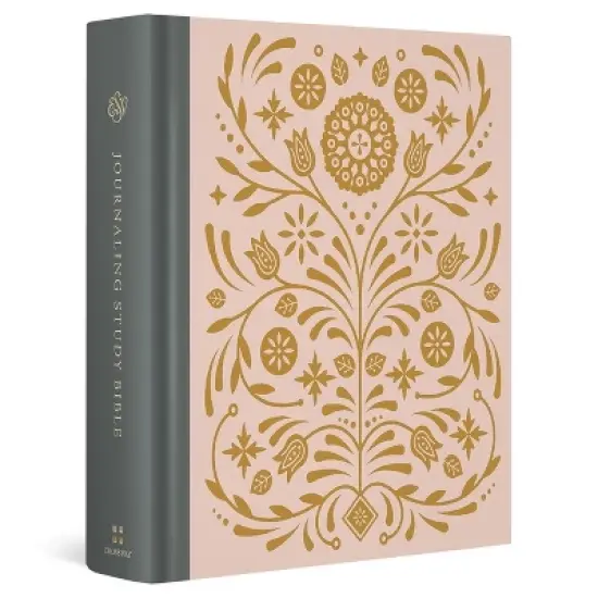 ESV Journaling Study Bible (Cloth Over Board, Blush/Ochre, Floral Design) - (Hardcover) image {1}