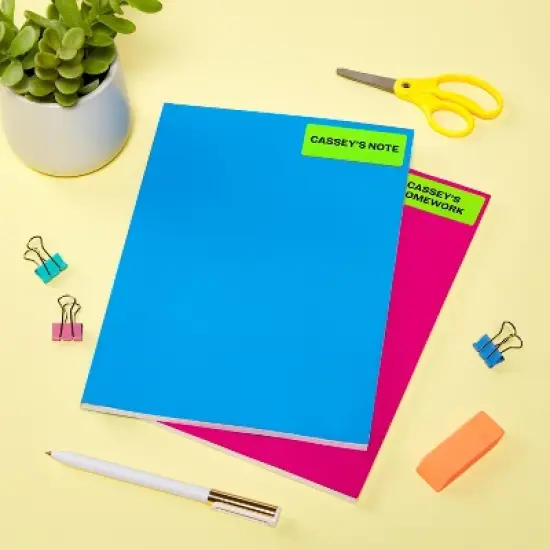 Avery Neon Address Labels with Sure Feed for Laser Printers, 1" x 2 5/8", 750 Green Labels (5971) image {6}