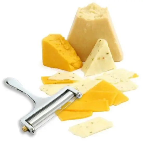Norpro Heavy Duty Adjustable Cheese Slicer Stainless Steel Cutter with Extra Wire image {1}