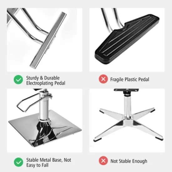 Costway Salon Chair for Hair Stylist Adjustable Swivel Hydraulic Barber Styling Chair image {7}