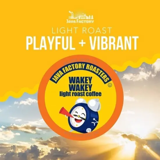 Java Factory Single Cup Coffee, Keurig 2.0, Wakey Wakey Light Roast, 80 Count image {9}