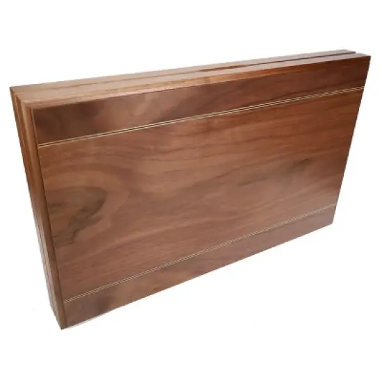 WE Games Travel Wood Inlaid Backgammon Board Game Set - 19 in. image {6}