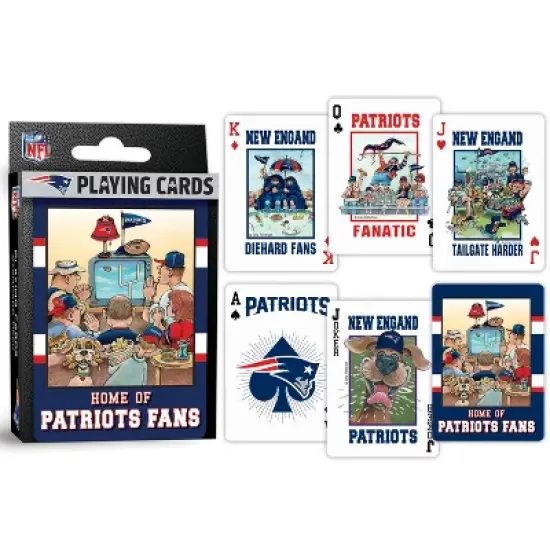 MasterPieces Officially Licensed NFL New England Patriots Fan Deck Playing Cards - 54 Card Deck image {3}