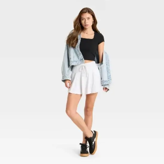 Women's French Terry Mini Skort - Wild Fable&trade; image {2}