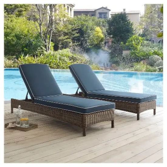 Bradenton Outdoor Wicker Chaise Lounge - Crosley
 image {6}