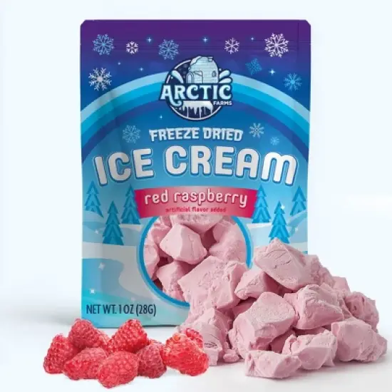 Arctic Farms Freeze Dried Ice Cream That Does Not Melt (Bits) (Red Raspberry) image {6}