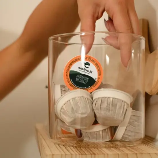 Fresh Roasted Coffee Jamaican Me Crazy Flavored Coffee - 48ct compostable envipods image {4}