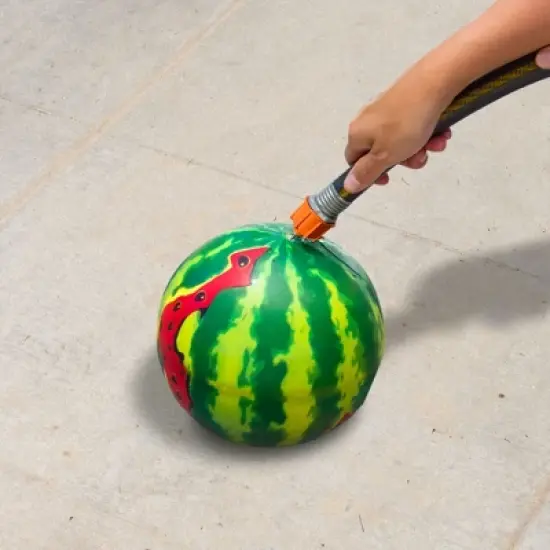 Banzai Melon Madness Pool Challenge Underwater Water-Filled Ball with 3 22" Diameter Target Hoops, Garden Hose Adapter, and Underwater Ball image {4}