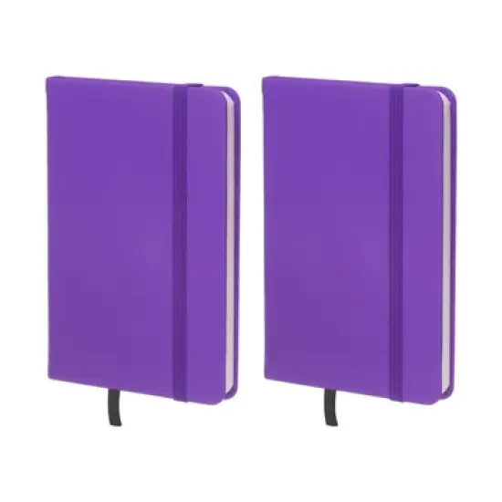 Unique Bargains Hardcover A6 Lined Office Writing Journal Notebook 160 Pages 2 Pcs image {9}