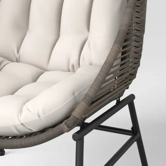 Latigo Patio Statement Egg Chair Gray - Threshold&trade; image {4}