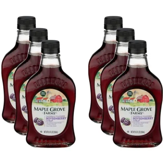 Maple Grove Farms Boysenberry Syrup - Case of 6 - 8.5 fl oz image {2}