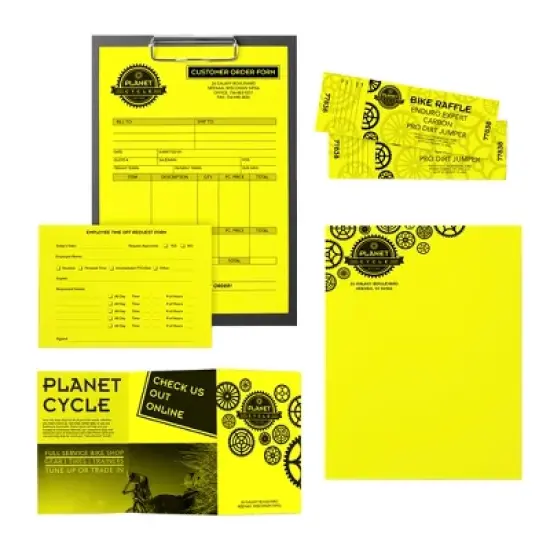 Astrobrights Card Stock, 8-1/2 x 11 inches, Lift-Off Lemon, Pack of 250 image {2}