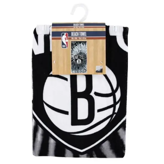 NBA Brooklyn Nets Pyschedelic Beach Towel image {3}
