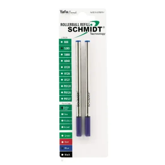 Schmidt 5285 Safety Rolling Tube Needle Point Refill Fits Most Capped Rollerball Pens Fine Blue 2 image {5}