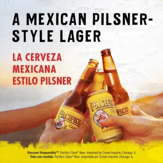 Pacifico Clara Lager Beer - 12pk/12 fl oz Bottles image {9}