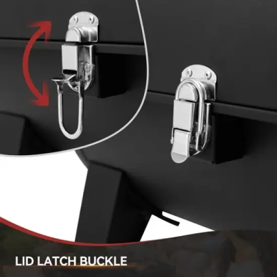 Royal Gourmet 19" Portable Duo Sided Cooking area Charcoal Grill CC1619TG Black image {6}