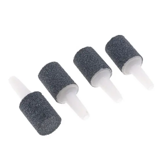 Unique Bargains Cylinder Mini Air Stone Bubble Release Aerator Pump for Aquarium 4 Pcs image {1}