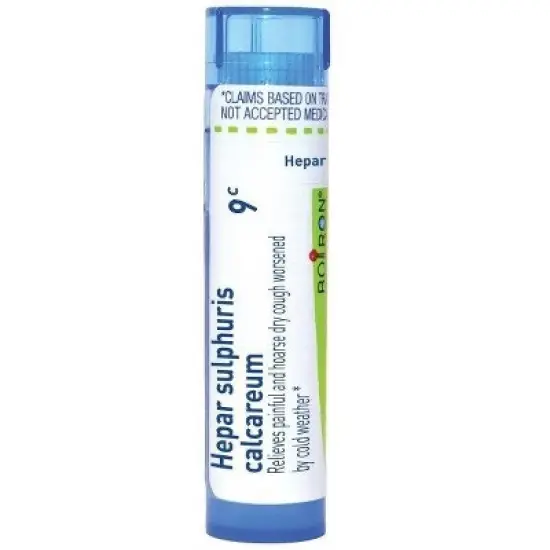 Hepar Sulphuris Calcareum 9C by Boiron Homeopathic Single Medicine Cough, Cold & Flu  -  80 Pellet image {4}