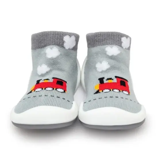 Komuello Toddler Boy First Walk Sock Shoes Train image {1}