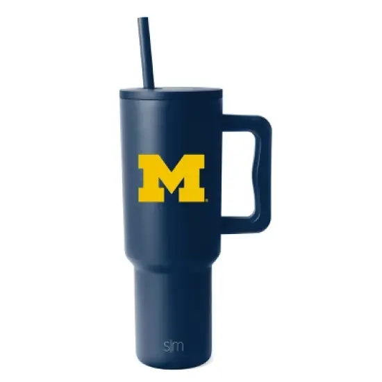 NCAA Michigan Wolverines Simple Modern Trek Tumbler - 40oz image {3}