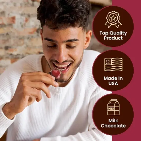 Queen Anne Dark Chocolate Covered Cordial Cherries | 13.2 oz | 20 Piece Gift Box | Whole Cherry Sweet Creamy Fruity | Holiday Candy image {4}