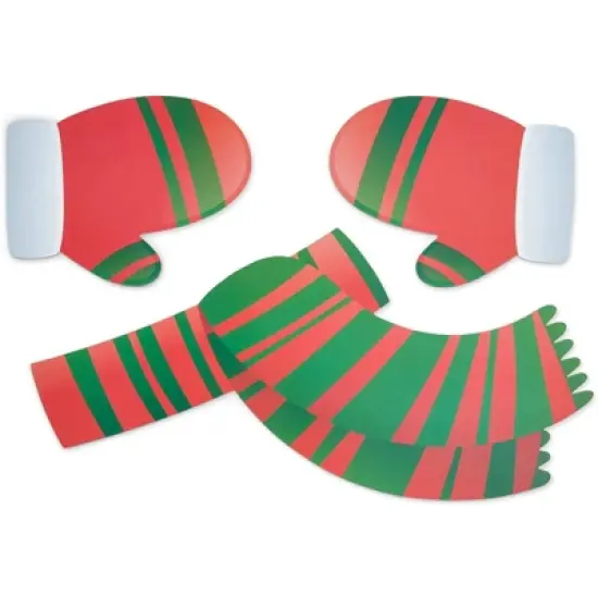 Okuna Outpost 15-Pack Build Your Own Snowman Refrigerator Magnets for Holiday D&eacute;cor (Assorted Sizes) image {1}