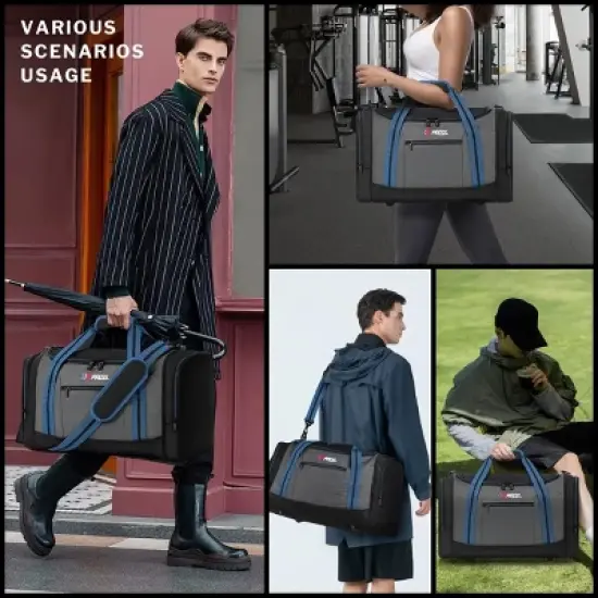 New York Xpress LX-298 Travel Duffel Bags for Women Men, Foldable Sports Gym Bag with Adjustable Strap image {6}