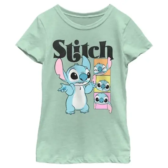 Girl's Lilo & Stitch Cute Faces Stitch T-Shirt image {3}