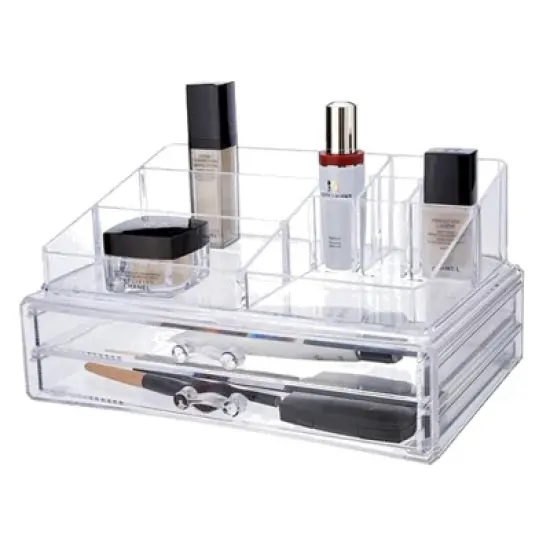 OnDisplay 2-Tier Deluxe Tiered Acrylic Cosmetic/Jewelry Organizer image {3}