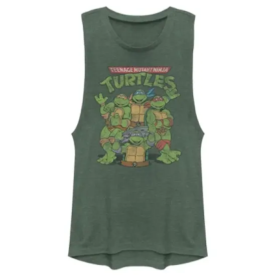 Junior's Teenage Mutant Ninja Turtles Best Friend Shot Festival Muscle Tee image {3}