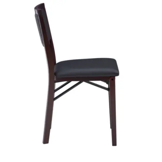 2pc Claire Folding Chair Espresso - Linon image {4}