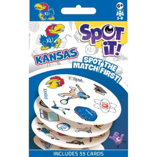 MasterPieces Officially Licensed NCAA Kansas Jayhawks Spot It Game for Kids and Adults image {4}