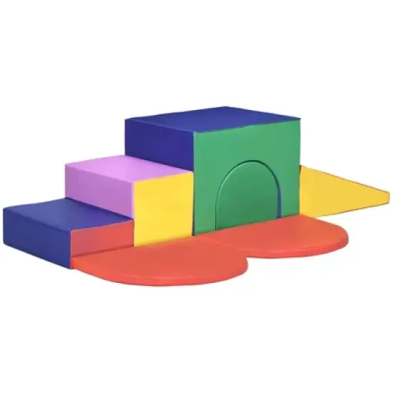 TopComfy Baby and Toddler Learning Toy 7 Piece Soft Foam Climbing Set for Creative Play and Exploration for Playroom, Multicolor, 70.8"*52.8"*17.8" image {5}