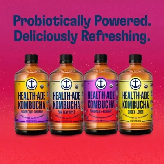 Health-Ade Organic Vegan Pomegranate Kombucha - 16 fl oz image {3}