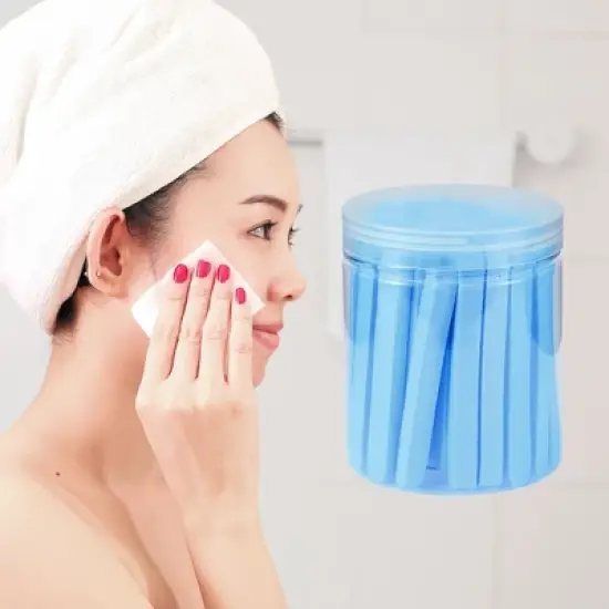 Unique Bargains Face Cleaning Compressed Sponge 50 Pcs image {2}