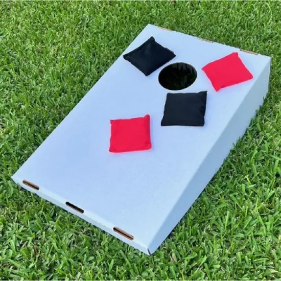 Paricon, LLC CCT-00178 Cardboard Outdoor Foldable Corn Hole Boards w/ Support Beams for Garden Parties, Brithdays, Weddings, & Outdoor Events (2 Pack) image {1}